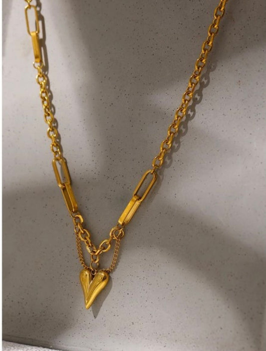 Golden Heart Necklace