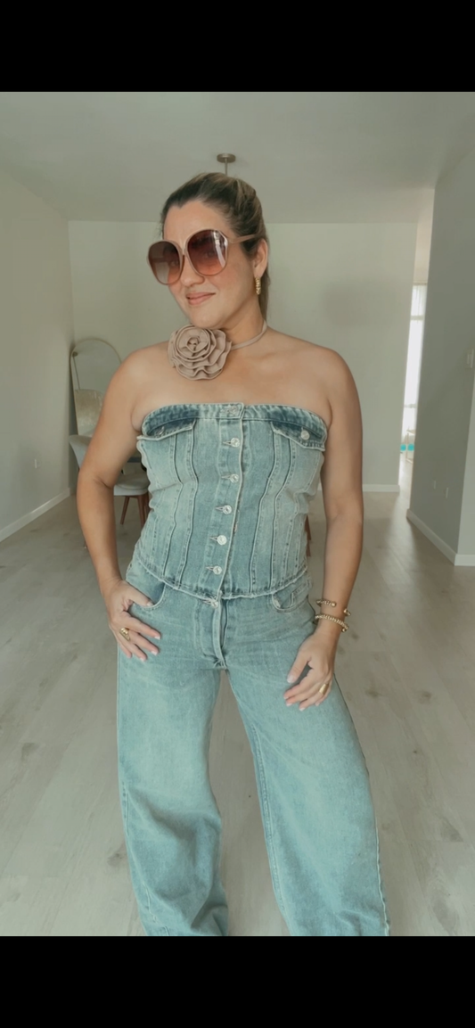 Katy Denim Jumpsuit