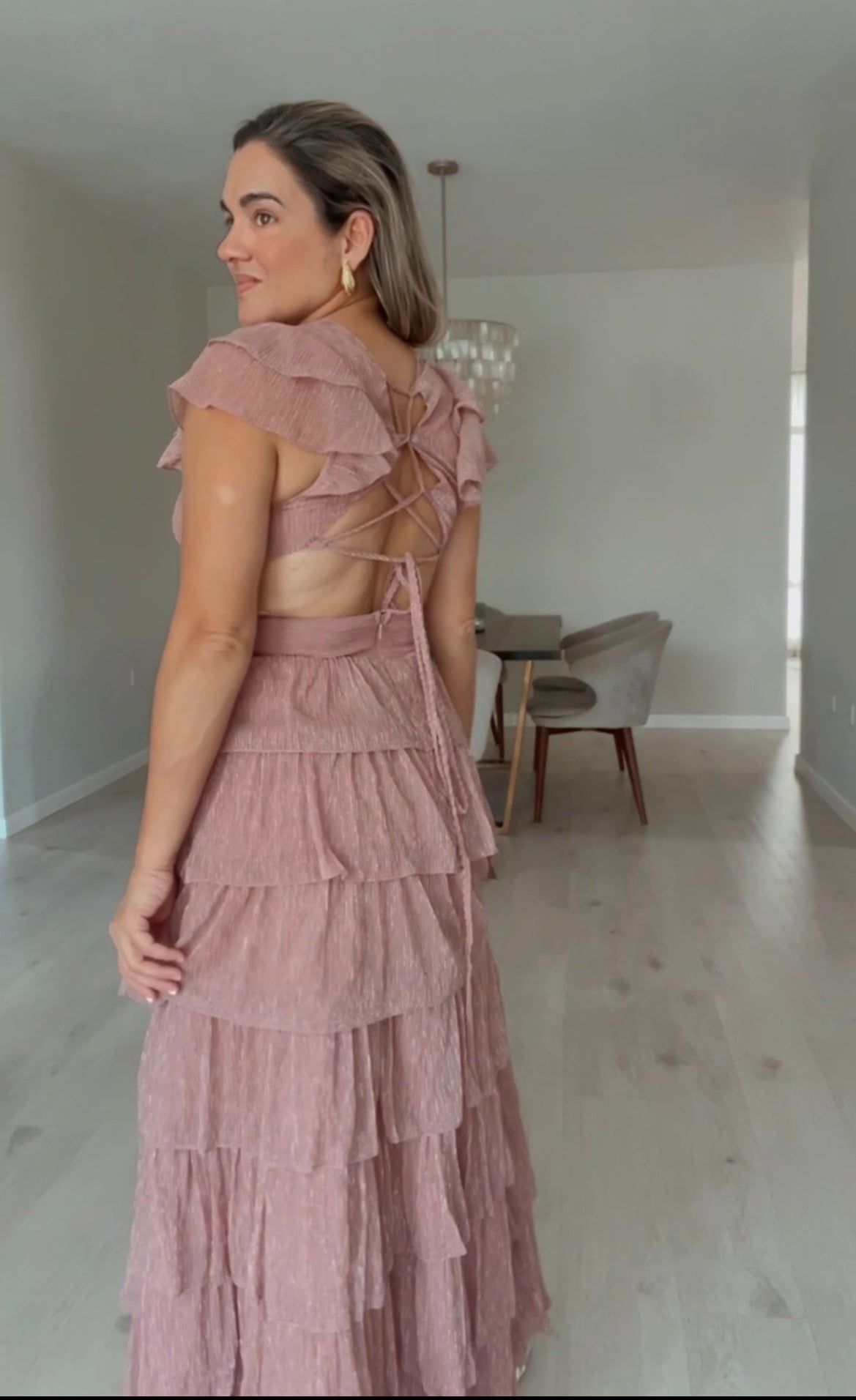 Rose Ruffle Dress