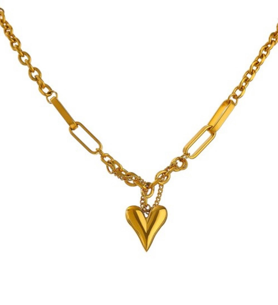 Golden Heart Necklace