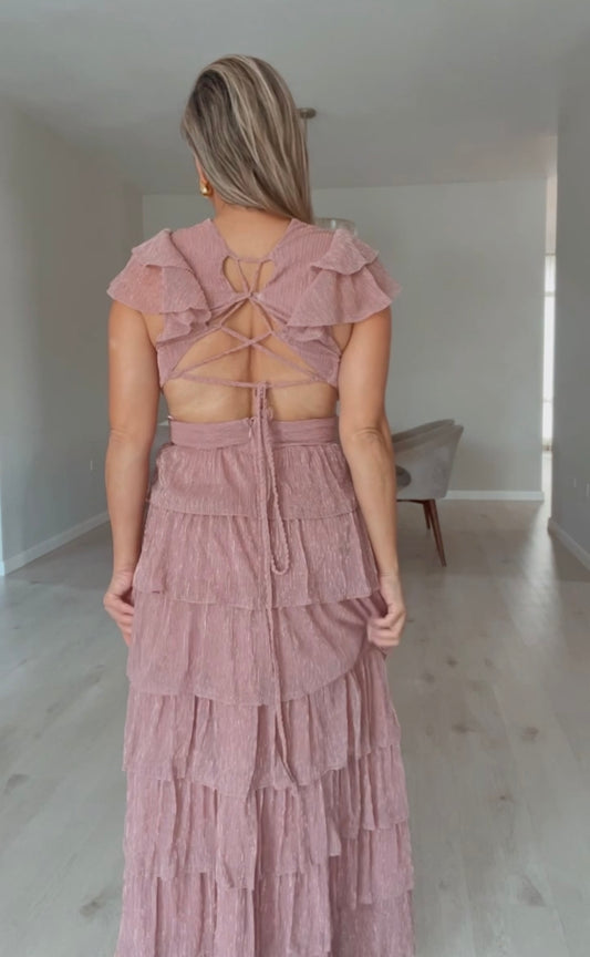 Rose Ruffle Dress