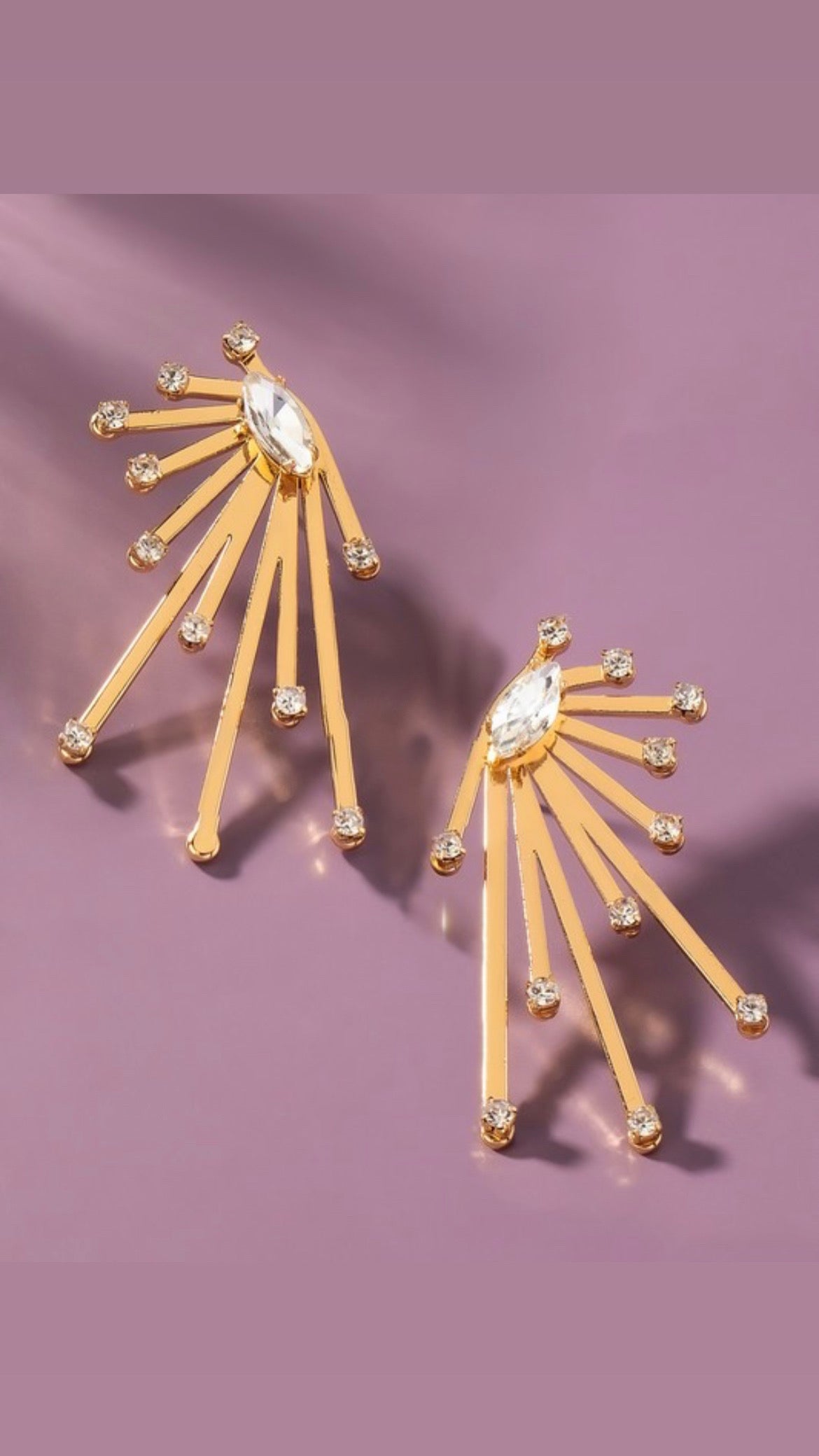 Star Burst Stud Earrings