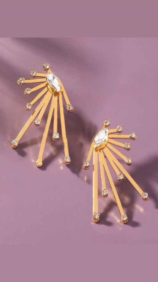 Star Burst Stud Earrings