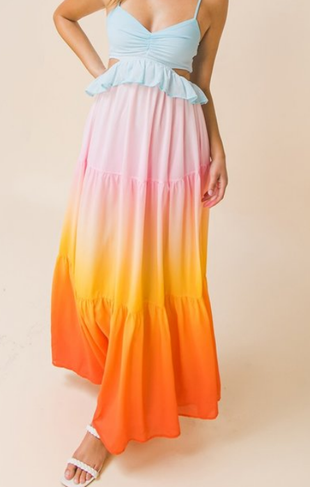 Sofia Ombre Maxi Dress