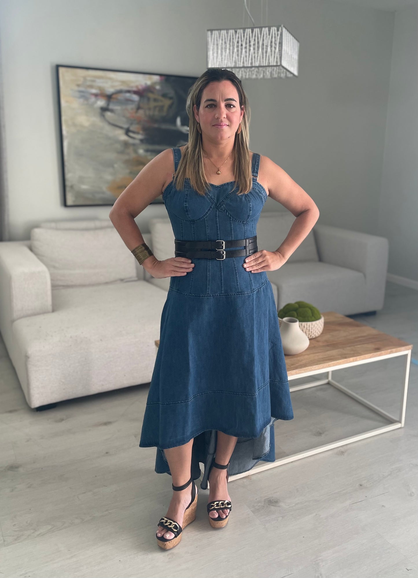 Nicoletta Denim Dress