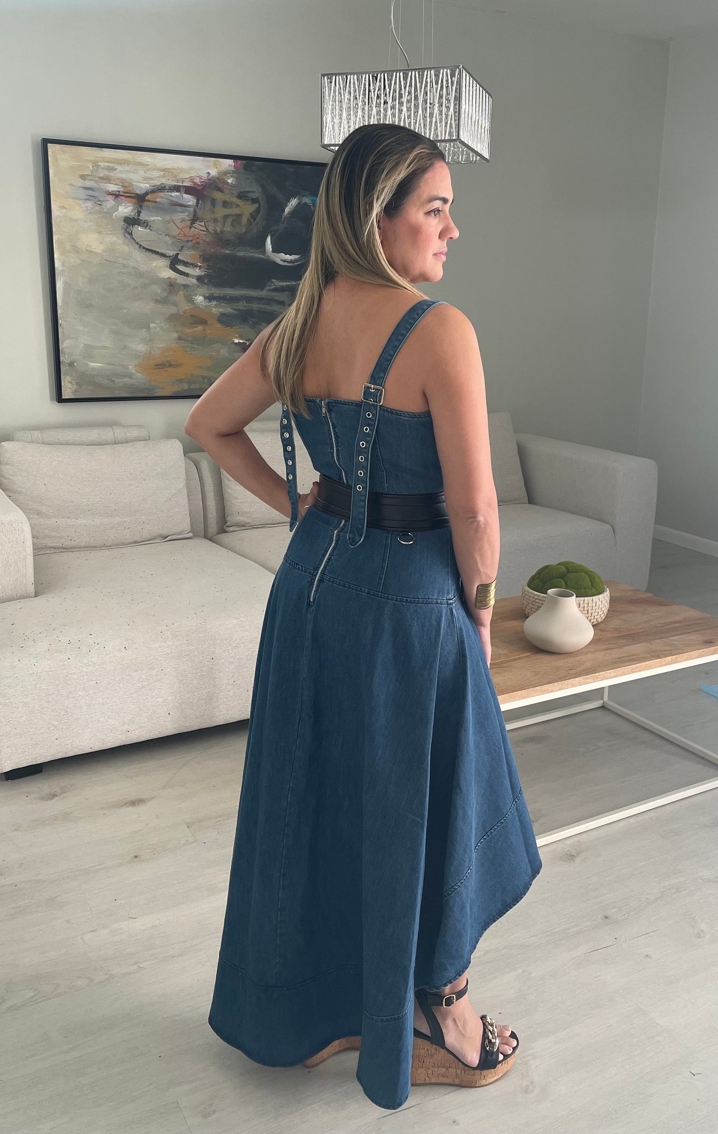 Nicoletta Denim Dress